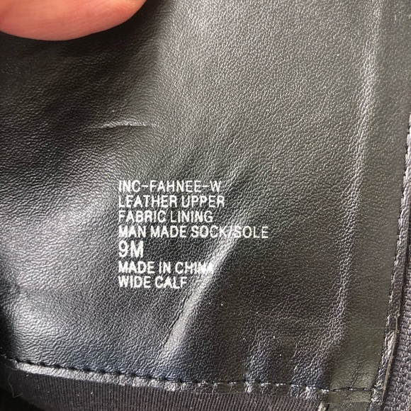 INC International Concepts Black Boots women’s 9. Western Cowgirl look! - Picture 5 of 6